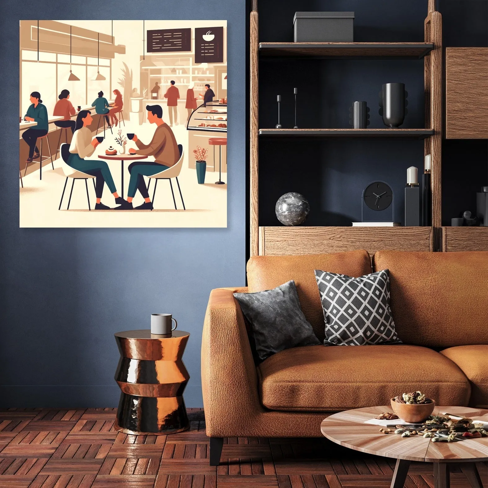 Coffee Time Friends Canvas