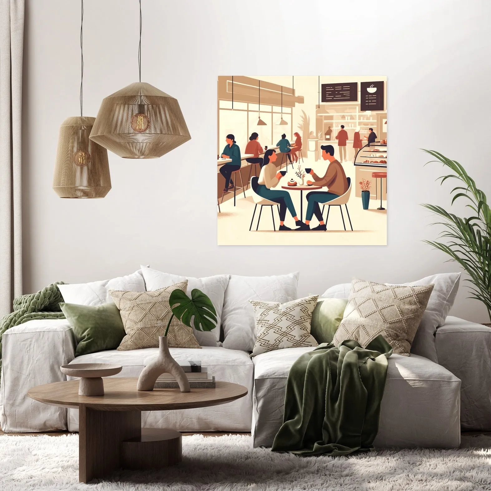 Coffee Time Friends Canvas