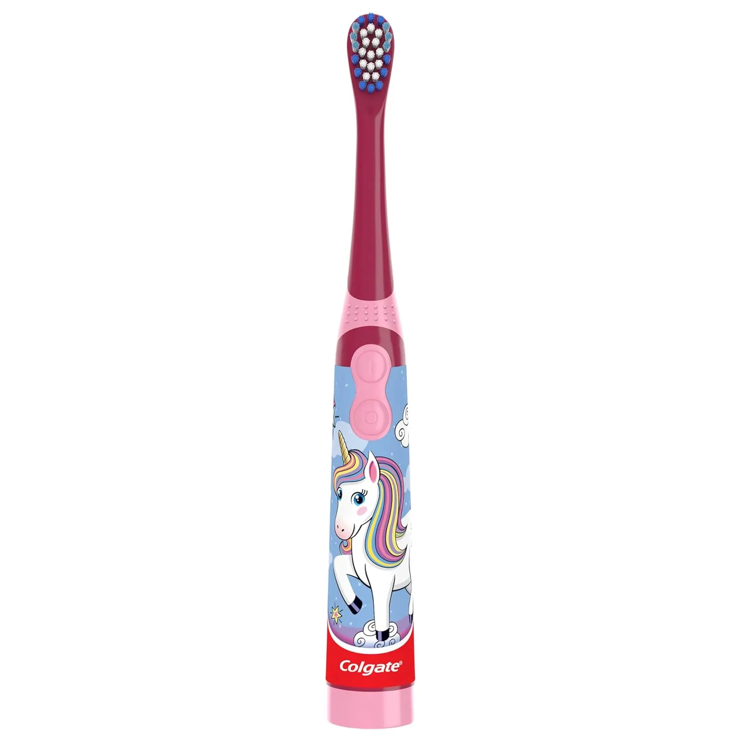 Colgate Kids Battery Powered Toothbrush, Unicorn, Extra Soft Toothbrush, Ages 3 and Up, 1 Pack