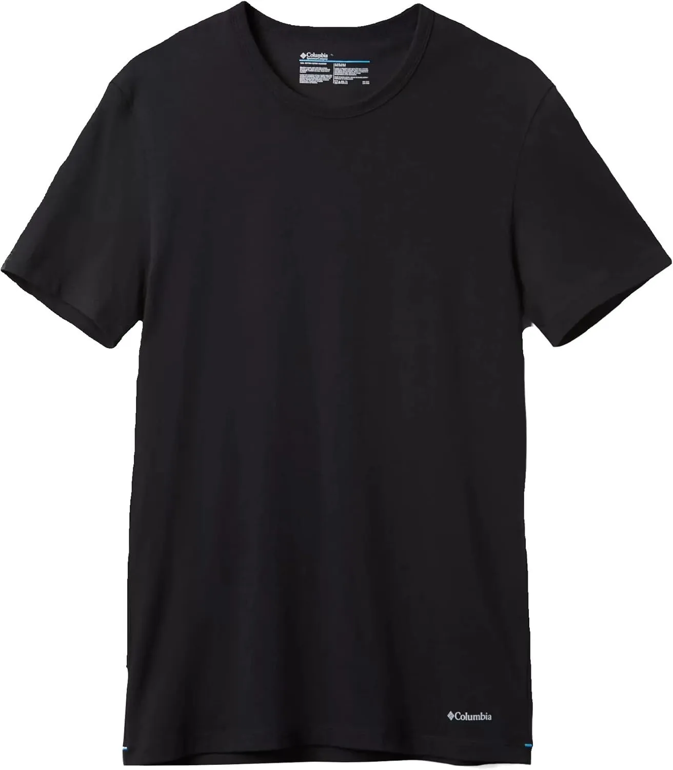 Columbia 100% Pure Cotton Crew Neck Tee Classic Fit Solid 3-Pack