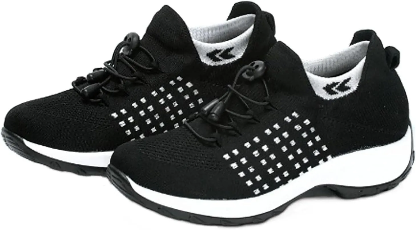 Comfort Orthowear Shoes, Comfortwear Ortho Stretch Cushion Shoes for Women, Slip-On Lightweight Casual Platform Shoes