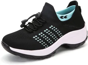 Comfort Orthowear Shoes, Comfortwear Ortho Stretch Cushion Shoes for Women, Slip-On Lightweight Casual Platform Shoes
