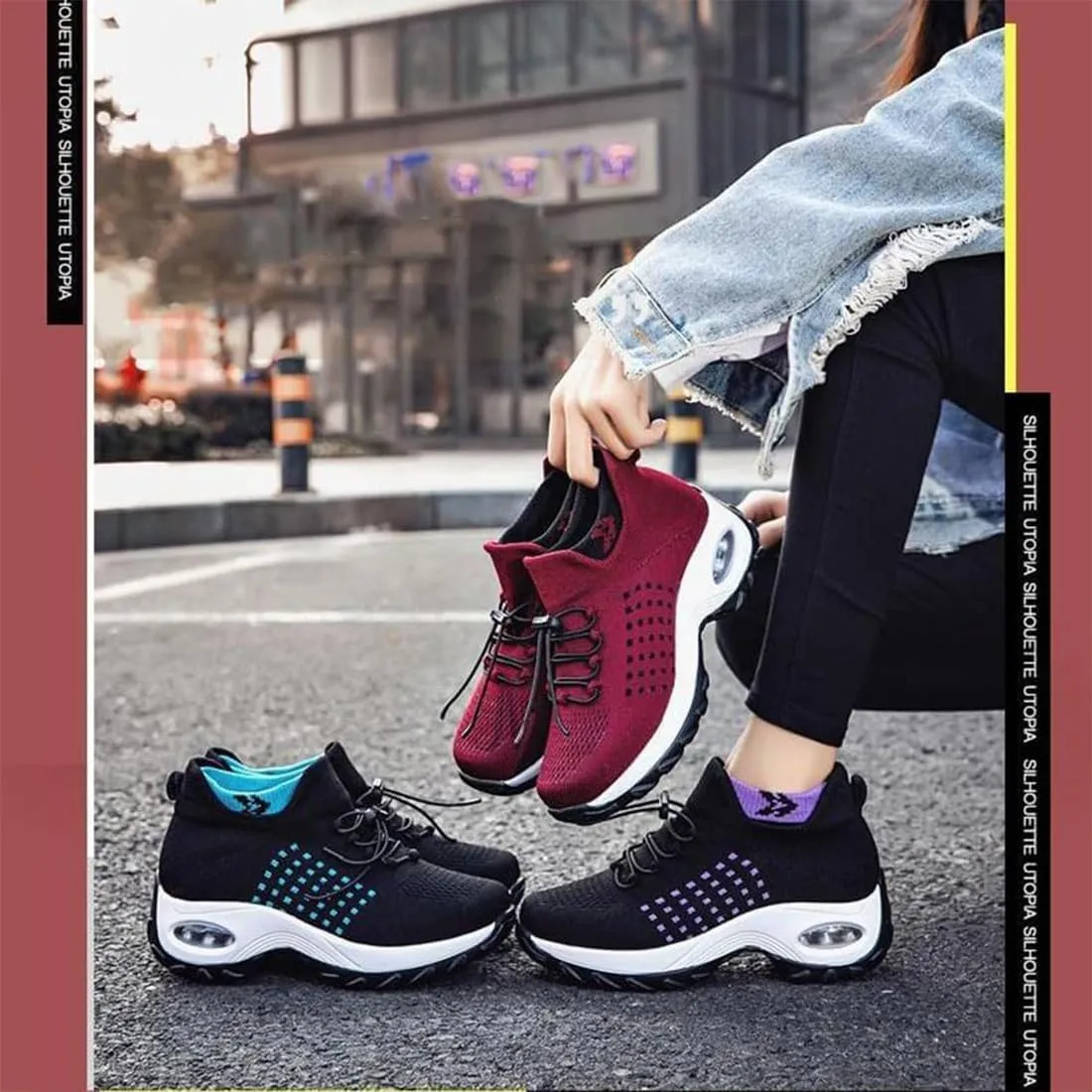Comfort Wear Orthowear Shoes for Women, Comfortwear Ortho Shoes for Women Plantar Fasciitis, Ortho Stretch Cushion Shoes Air Cushion Slip-On Walking Womens