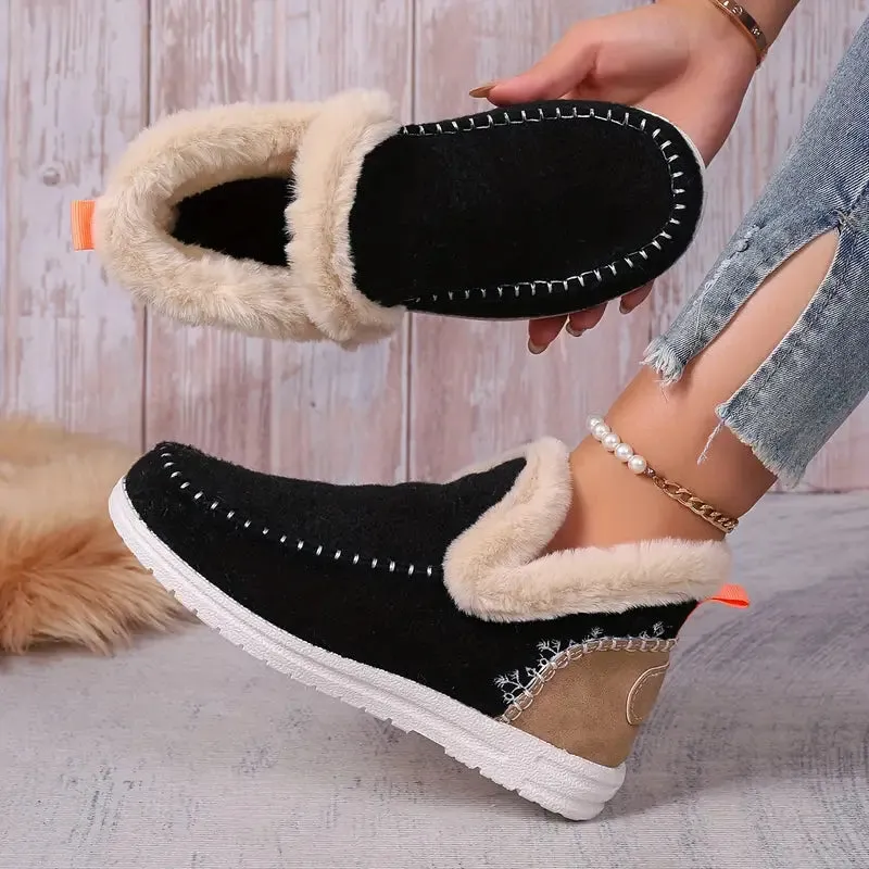 Comfortable flat snowshoes