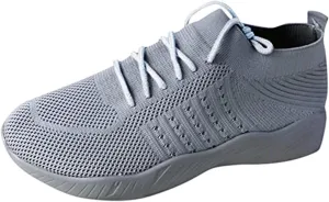 Comfortable Sneakers for Women Walking Breathable Mesh Knit Shoes Womens Mens Fashion Solid Color Sneakers Casual Athletic Jogging Non Slip Footwear Indoor Outdoor
