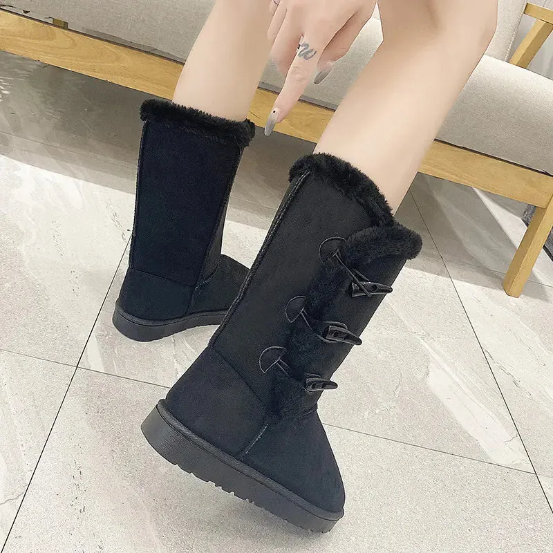 Comfortable Thickened Flat Bottom Round Head Shoes