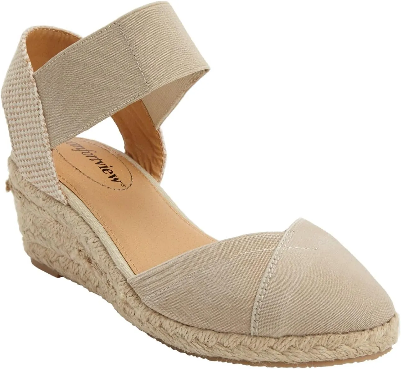 Comfortview Women's Wide Width The Abra Espadrille