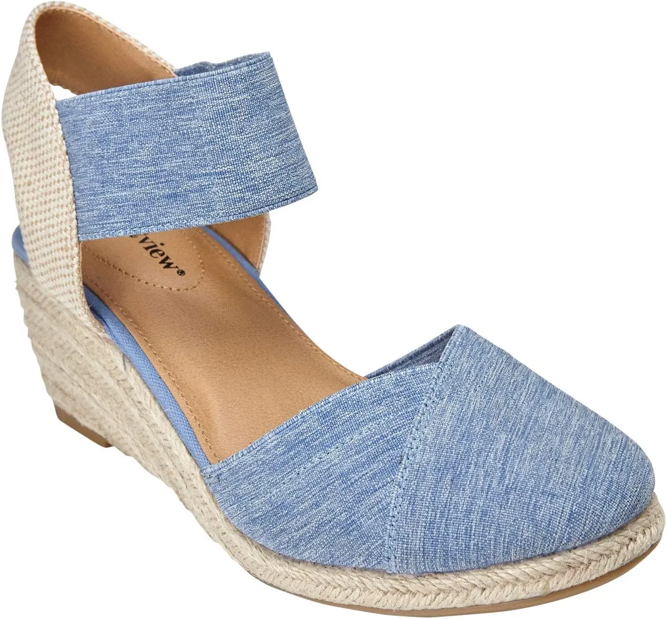 Comfortview Women's Wide Width The Abra Espadrille