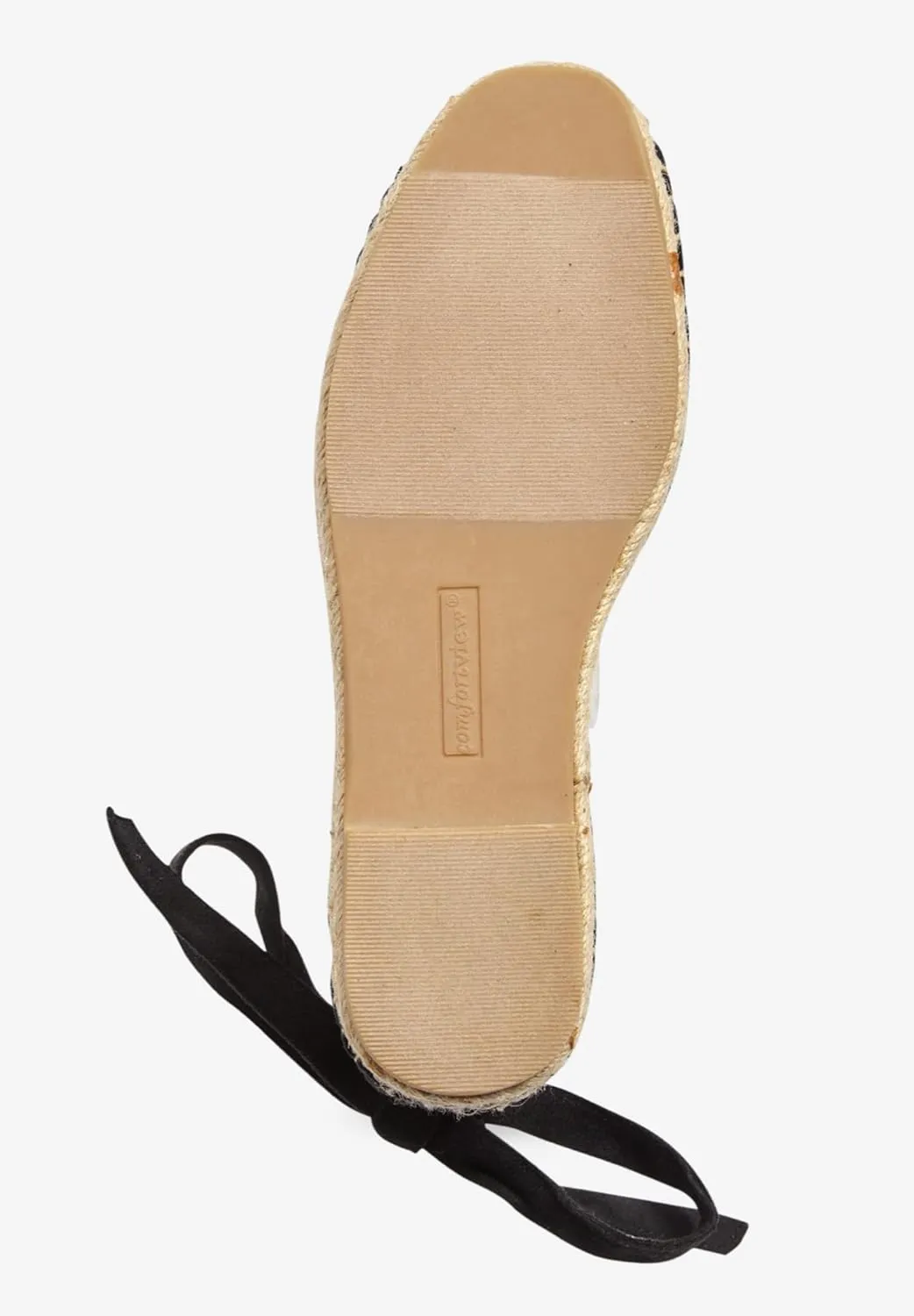 Comfortview Women's Wide Width The Shayla Flat Espadrille