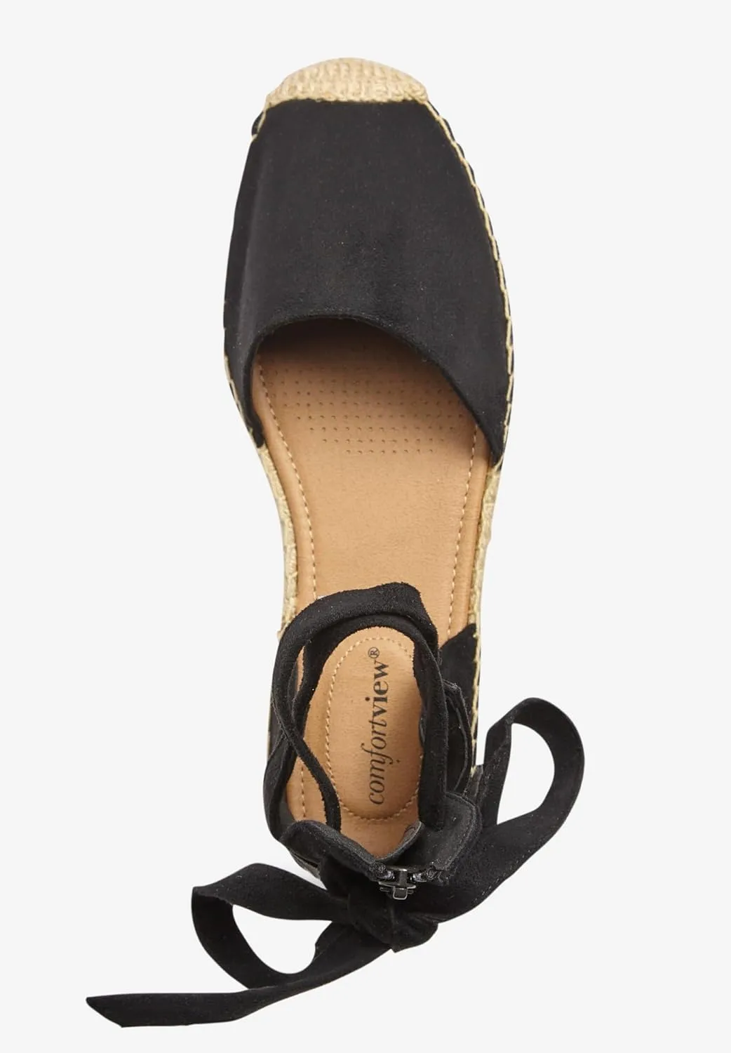 Comfortview Women's Wide Width The Shayla Flat Espadrille