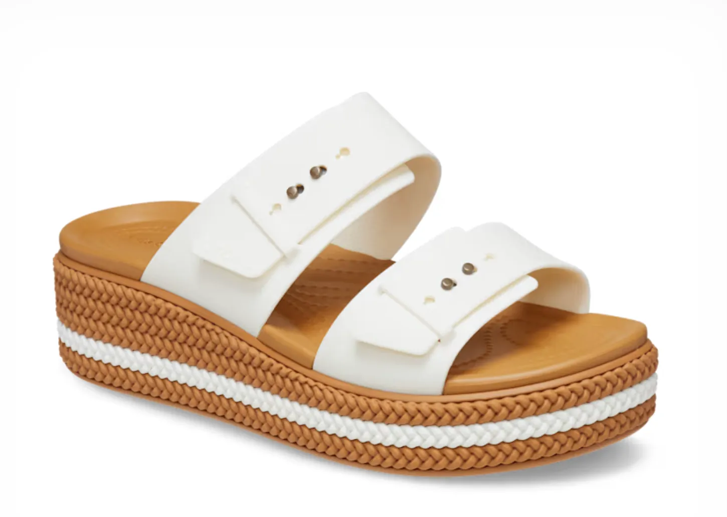 Crocs Women Brooklyn Woven Buckle In Chalk (Pre-Order)
