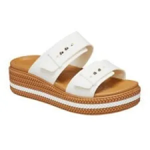 Crocs Womens Brooklyn Woven Buckle - Chalk