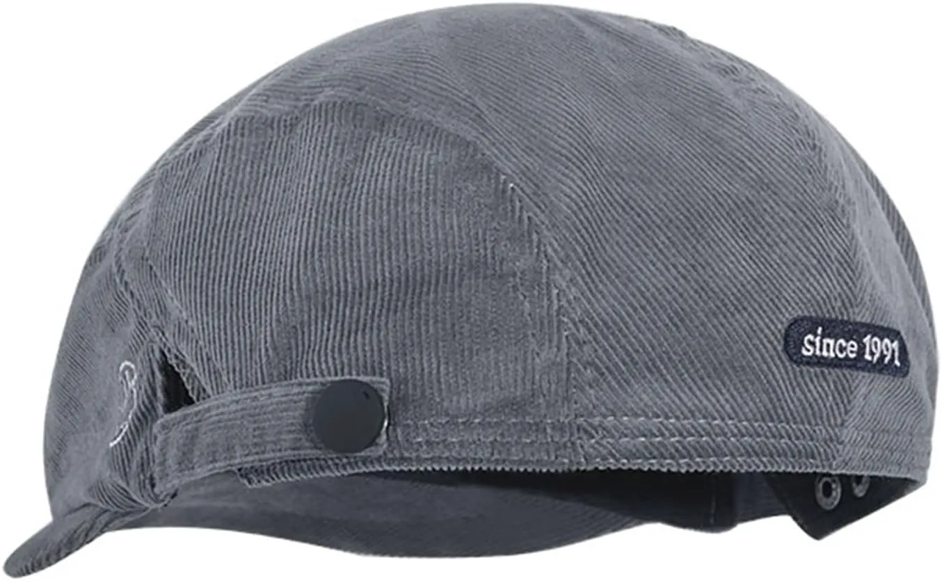 Croogo Men's Newsboy Flat Cap Corduroy Ivy Cap Casual Winter Duckbill Hat Irish Catsby Golf Beret Hat