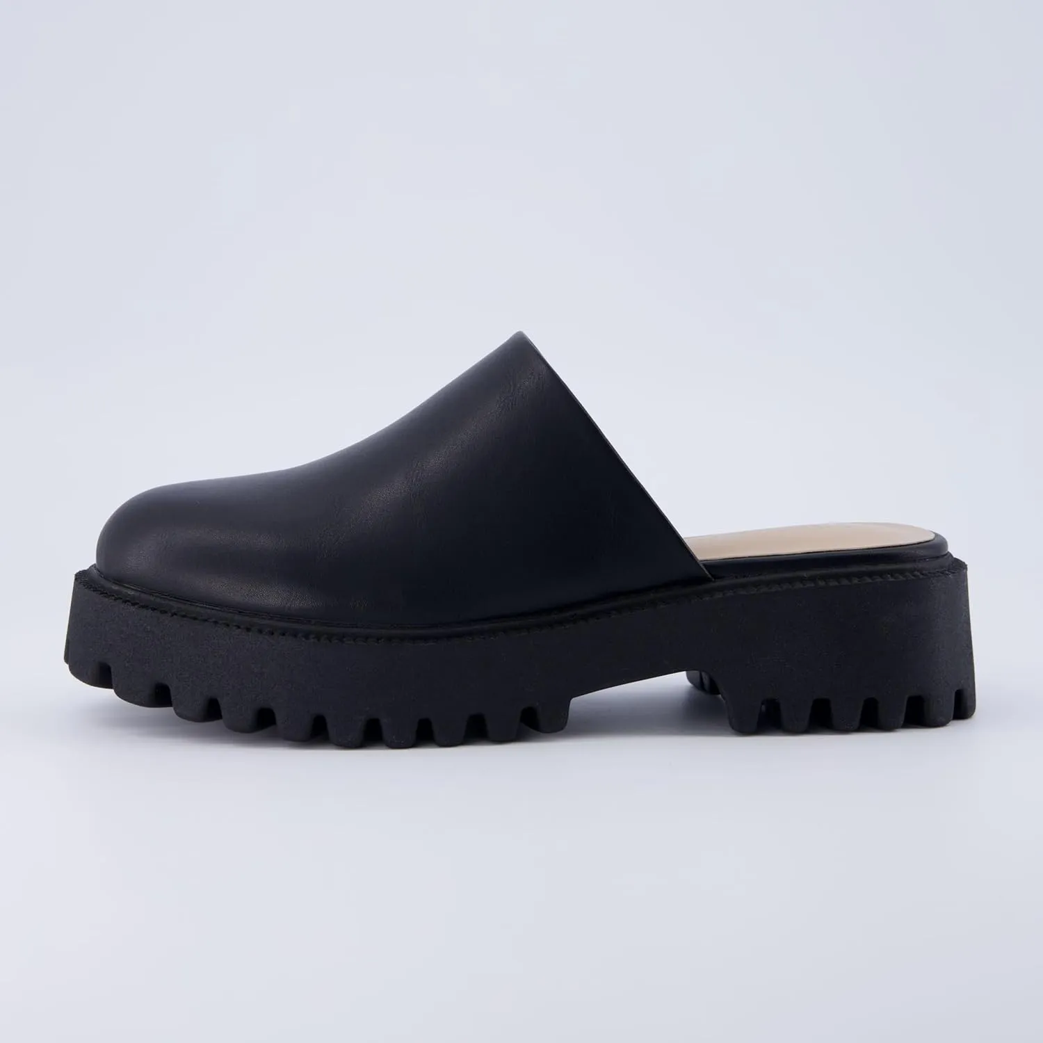 CUSHIONAIRE Women's Bolt Slip on Lug Mule  Memory Foam, Wide Widths Available