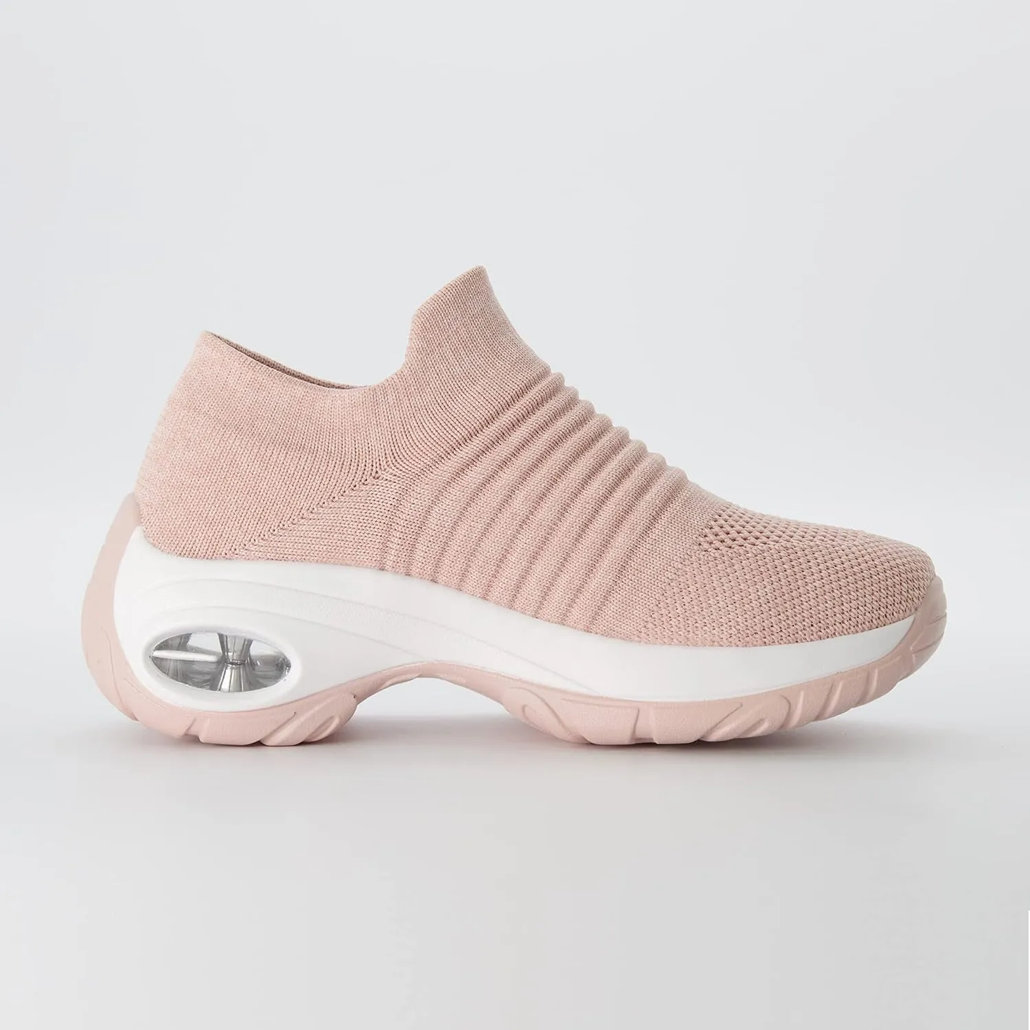 CUSHIONAIRE Women's Breeze Stretch Knit Slip on Sneaker  Memory Foam & LiteSole Technology