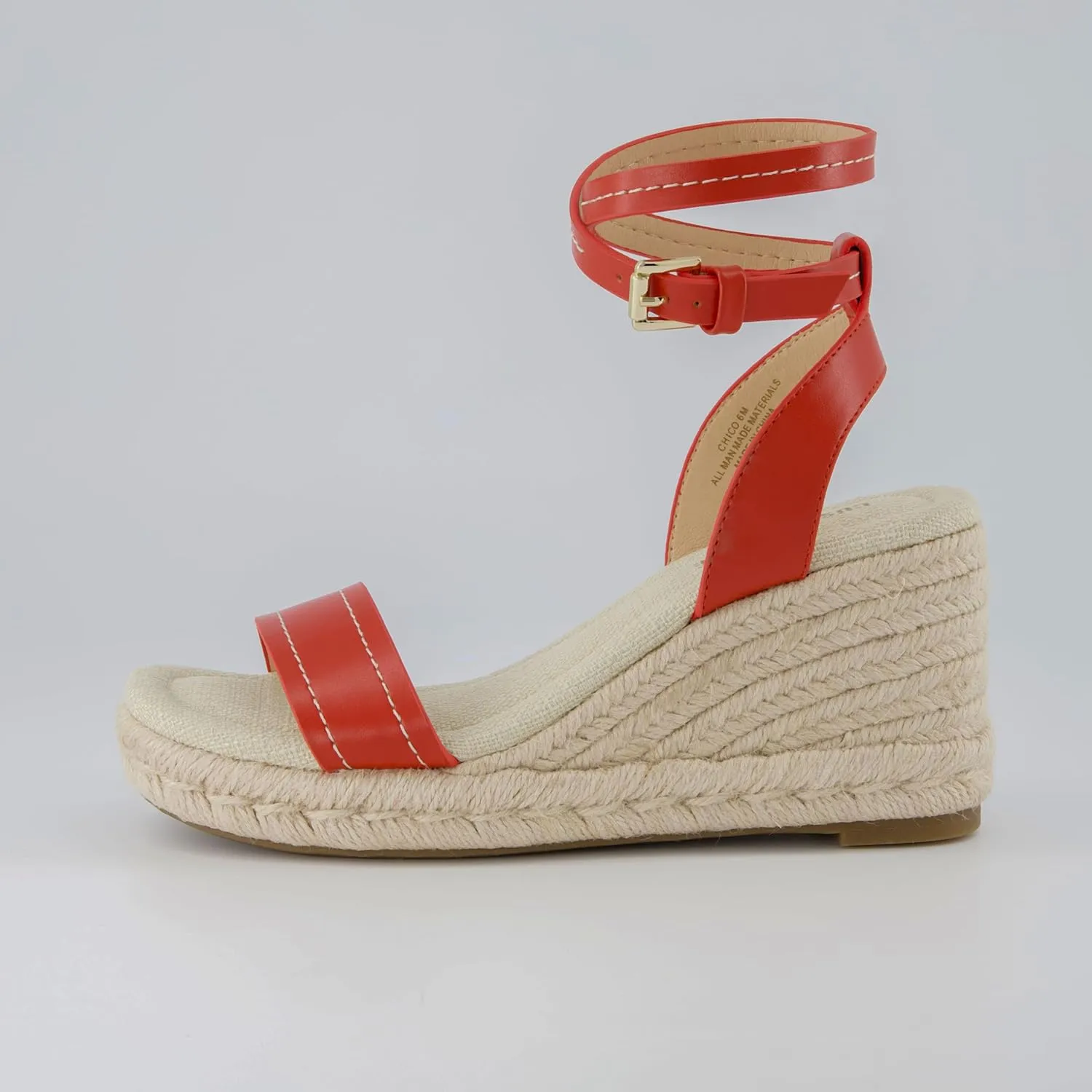 CUSHIONAIRE Women's Chico One Band Espadrille Wedge Sandal  Memory Foam