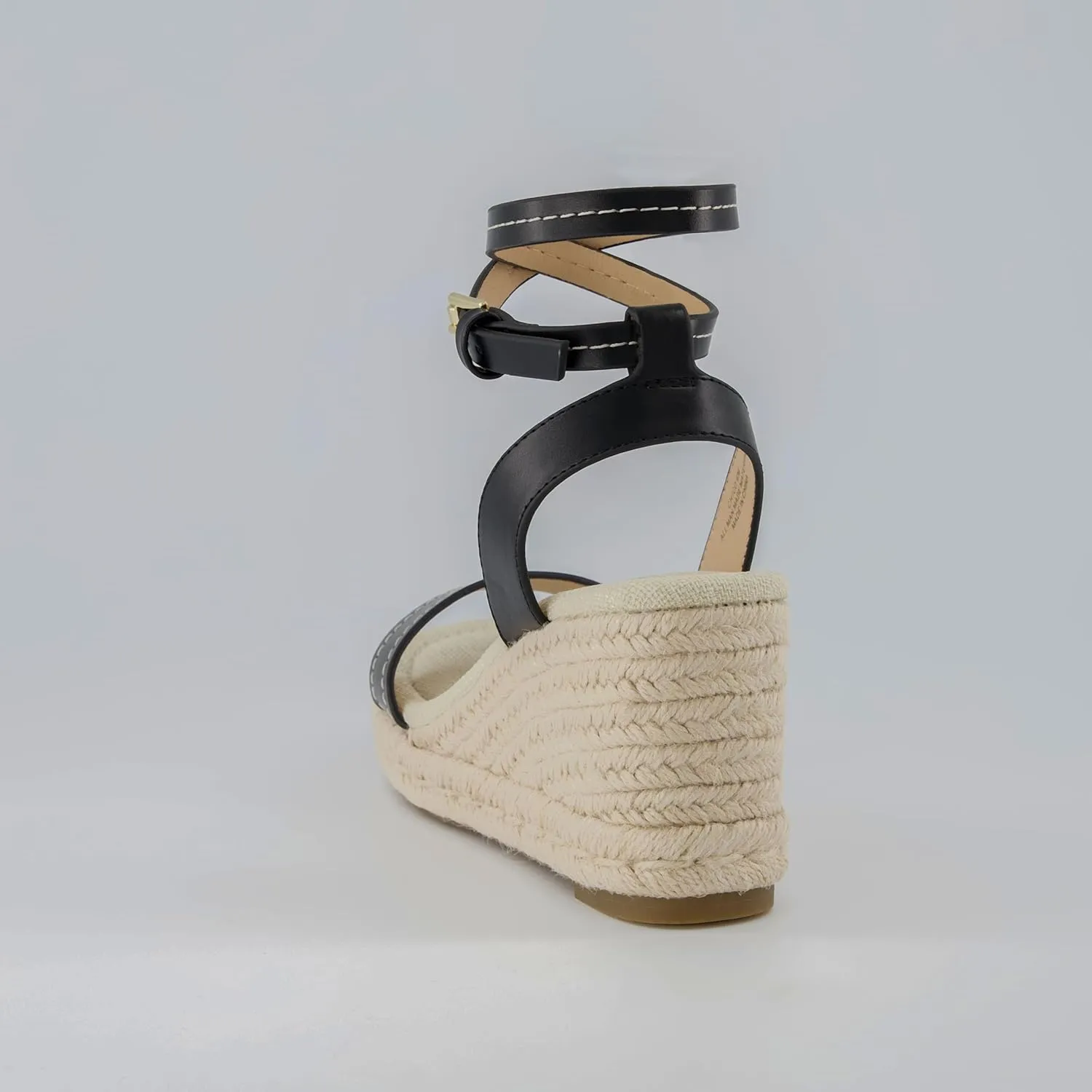 CUSHIONAIRE Women's Chico One Band Espadrille Wedge Sandal  Memory Foam