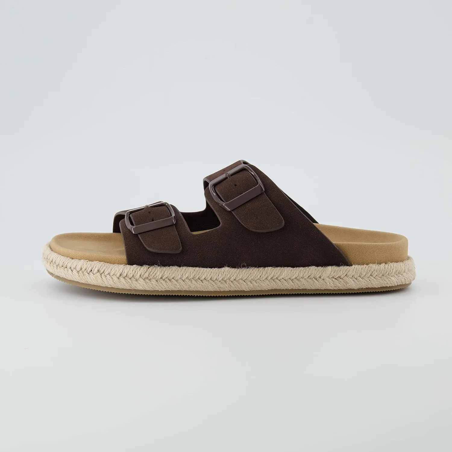 CUSHIONAIRE Women's Noodle Espadrille footbed sandal with  Comfort, Wide Widths Available