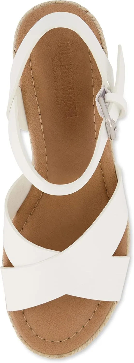 CUSHIONAIRE Women's Robbie espadrille Wedge Sandal  Memory Foam and Wide Widths Available