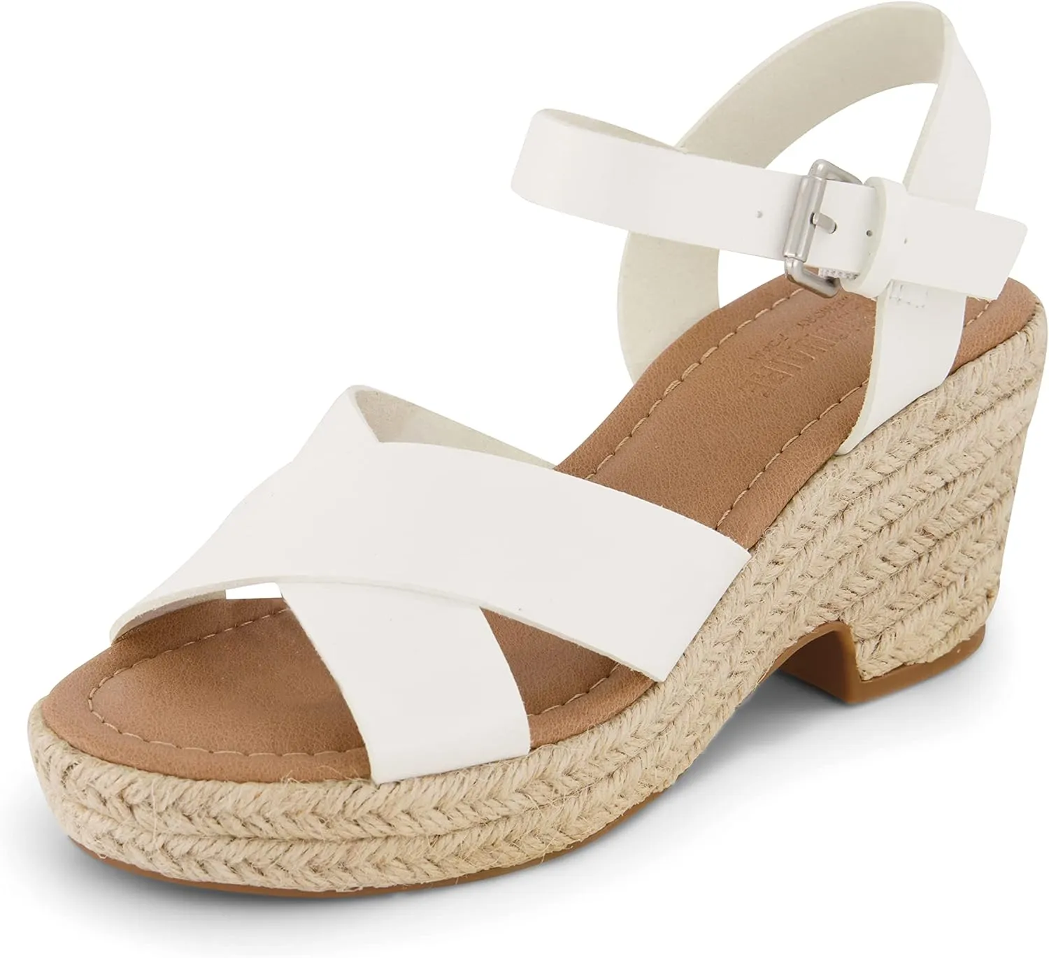 CUSHIONAIRE Women's Robbie espadrille Wedge Sandal  Memory Foam and Wide Widths Available