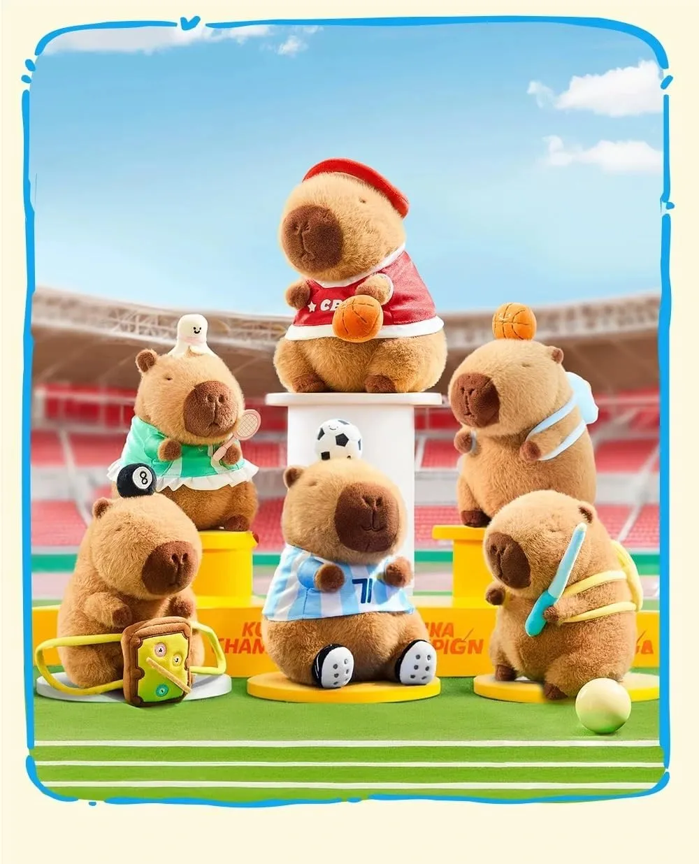 Cute Capybara Plush Toy Overhead Basketball Soft Plush Toy Cute Kids Gift Brown 9 Inches