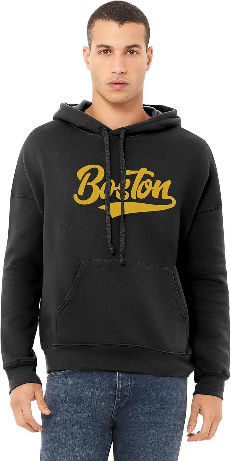 Daxton Adult Unisex Pullover USA Cities State Script Hoodie Fleece Sweatshirt