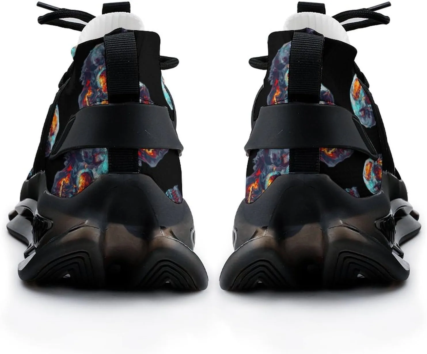 Dead Skull Men's Tennis Shoes Fashion Athletic Sneakers for Sport Walking Running Workout