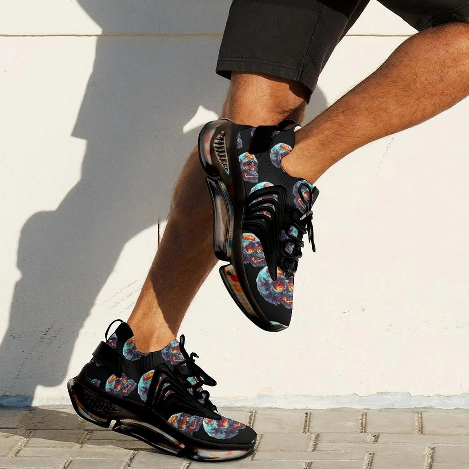 Dead Skull Men's Tennis Shoes Fashion Athletic Sneakers for Sport Walking Running Workout