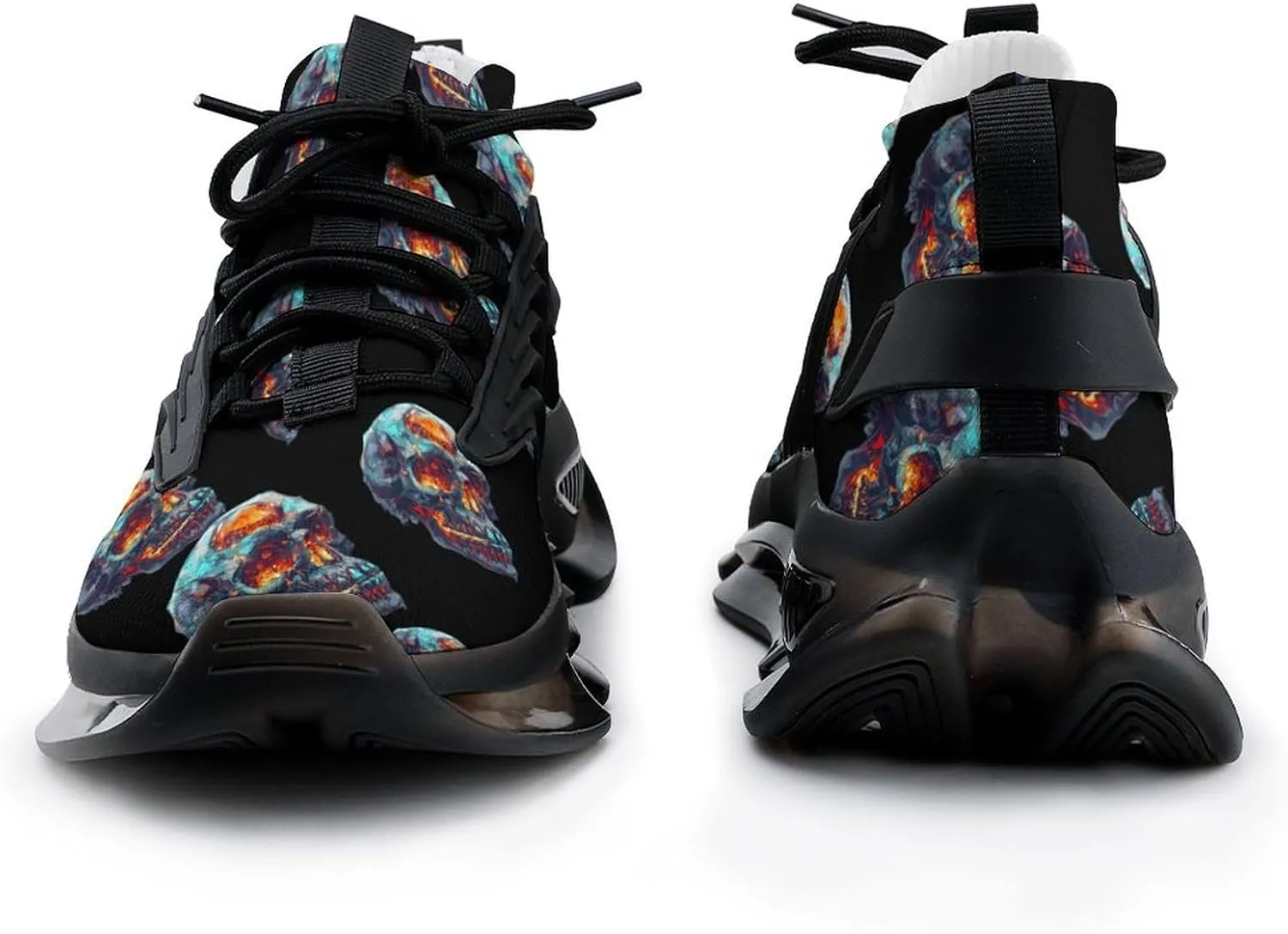 Dead Skull Men's Tennis Shoes Fashion Athletic Sneakers for Sport Walking Running Workout