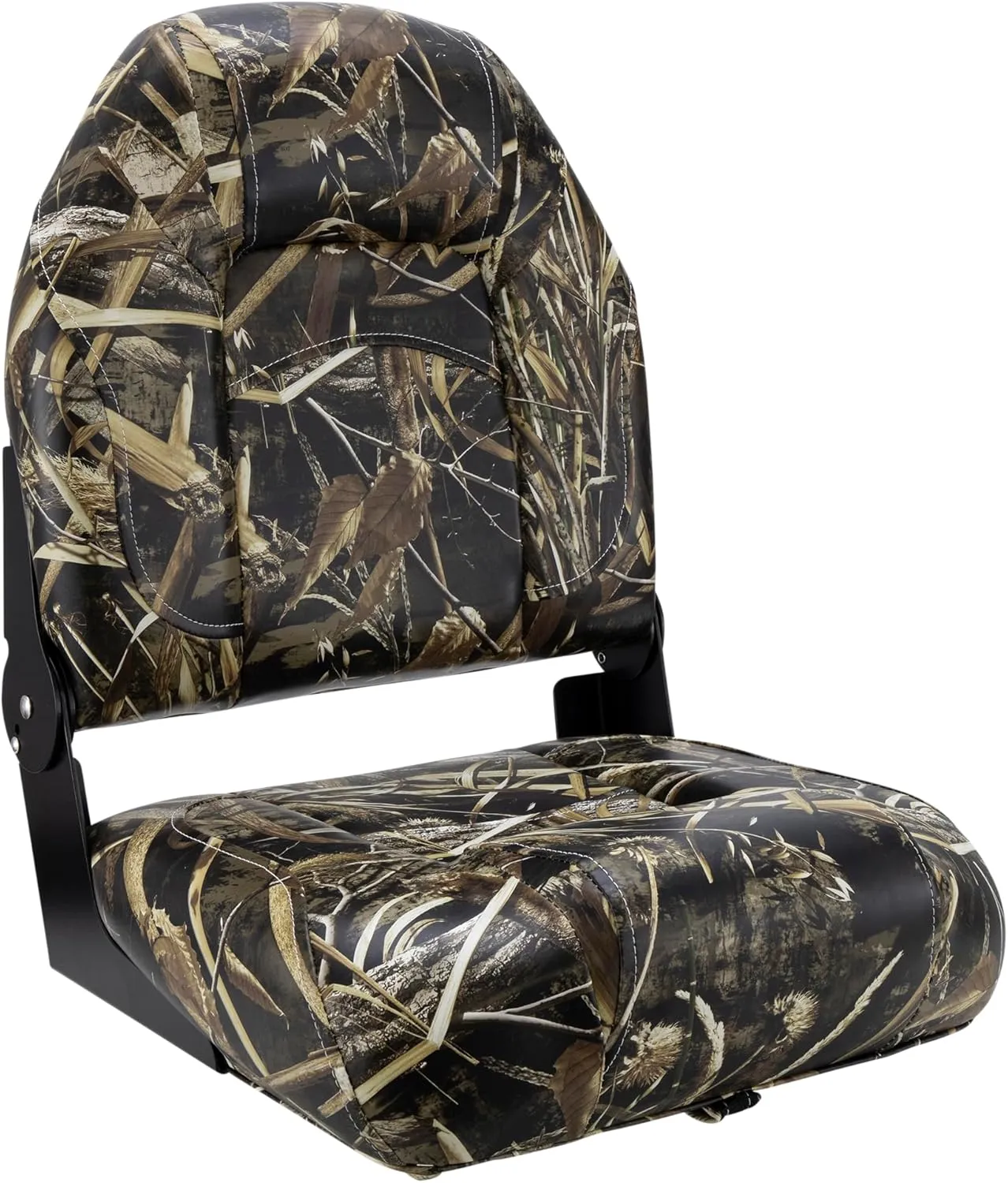 DeckMate Camo High Back Folding Boat Seat