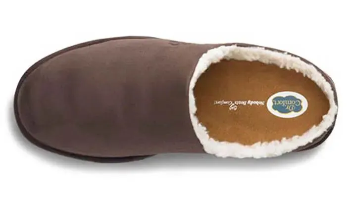 Dr. Comfort Easy Medical Grade Mens Slippers Chocolate