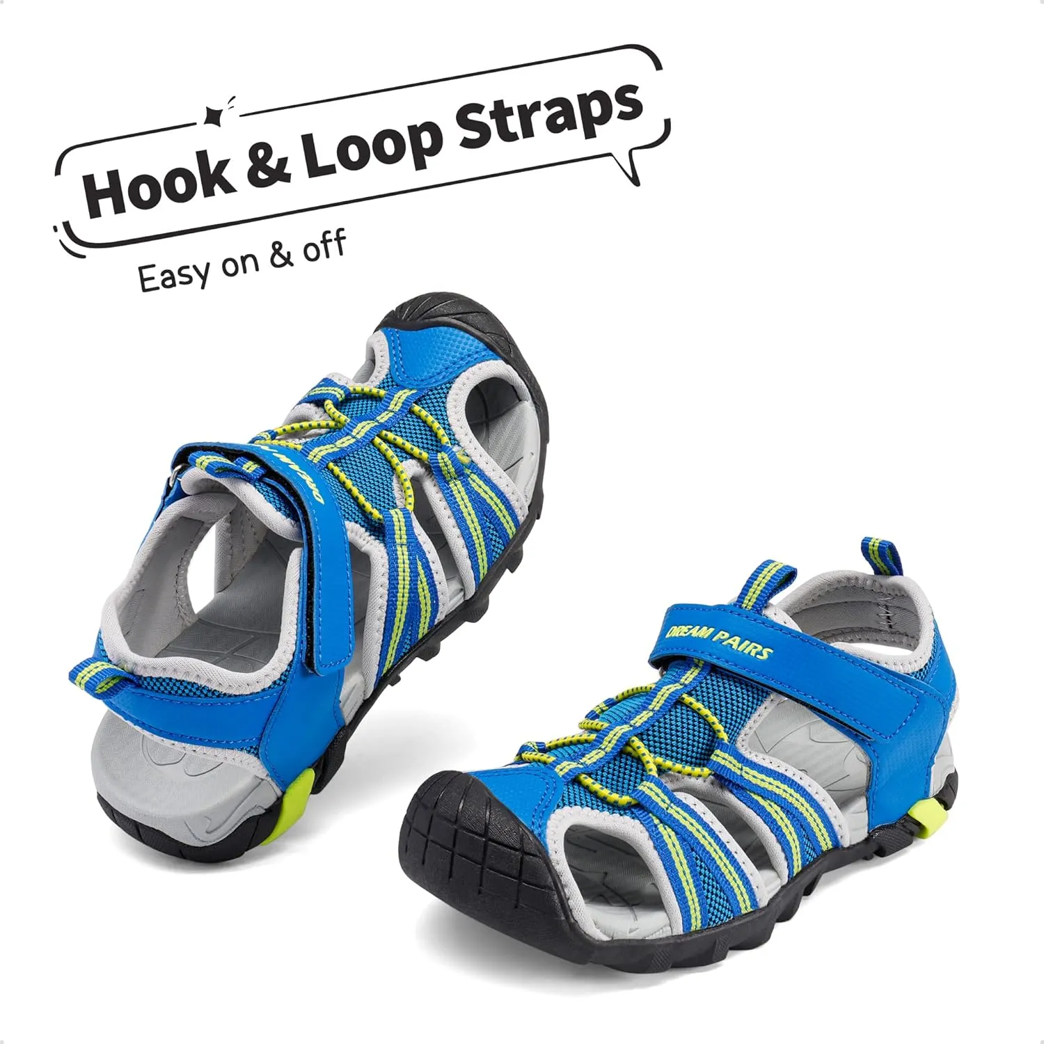 DREAM PAIRS Boys Girls Outdoor Summer Sport Athletic Sandals for Little/Big Kid