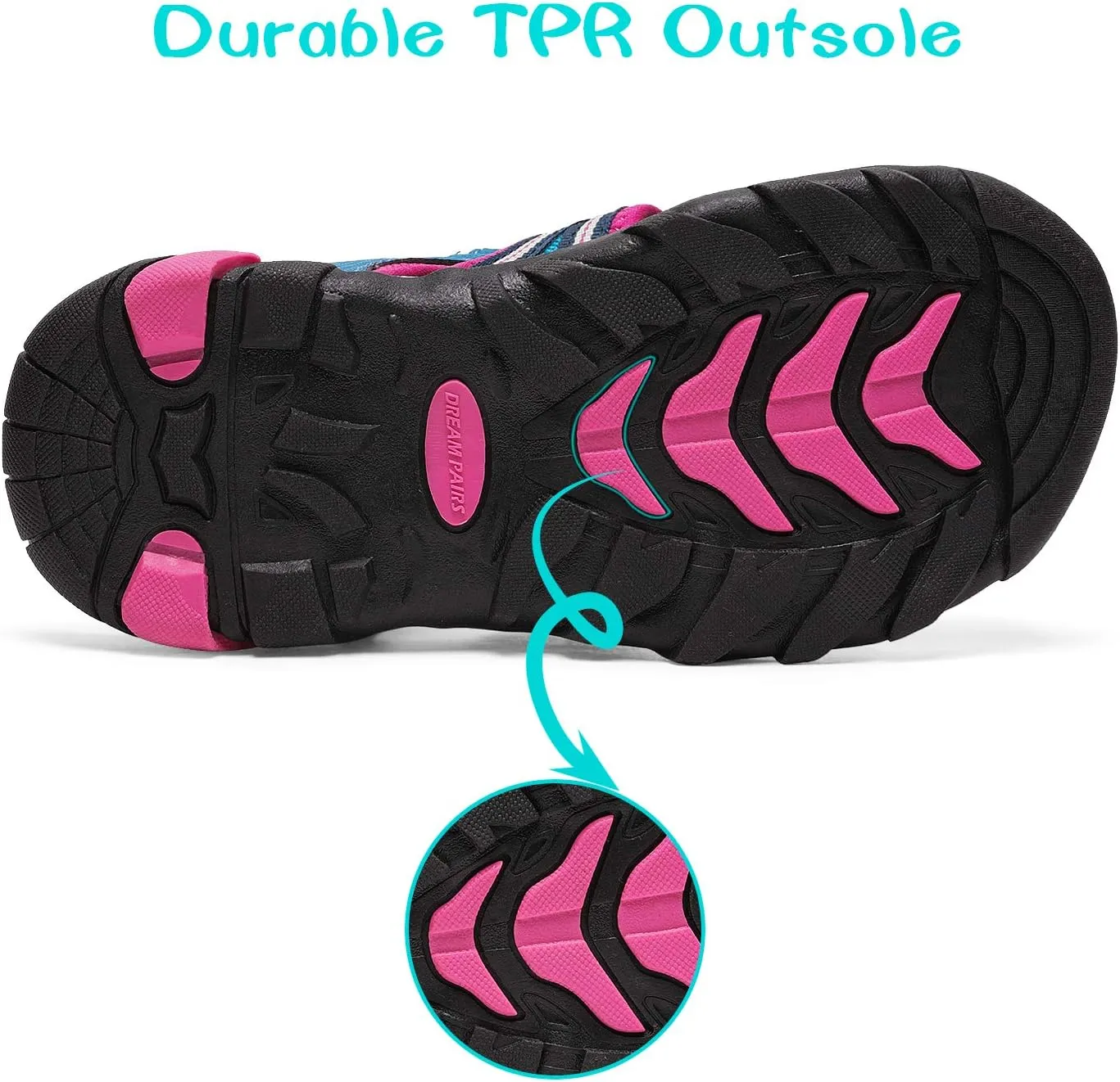 DREAM PAIRS Boys Girls Outdoor Summer Sport Athletic Sandals for Little/Big Kid