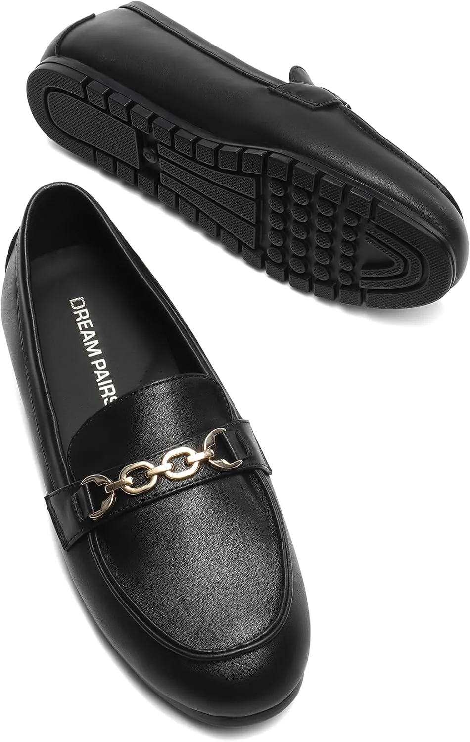 DREAM PAIRS Loafers for Women Casual Comfortable Slip On Flat Shoes Lightweight Leisure Work Shoes Comfort Walking Shoes
