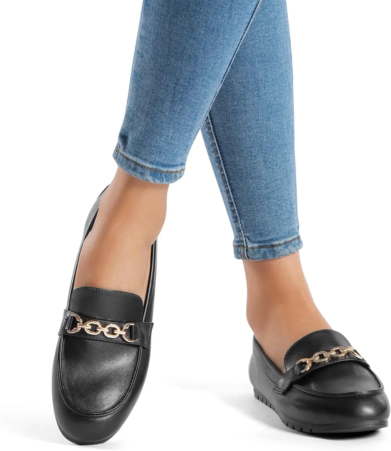 DREAM PAIRS Loafers for Women Casual Comfortable Slip On Flat Shoes Lightweight Leisure Work Shoes Comfort Walking Shoes
