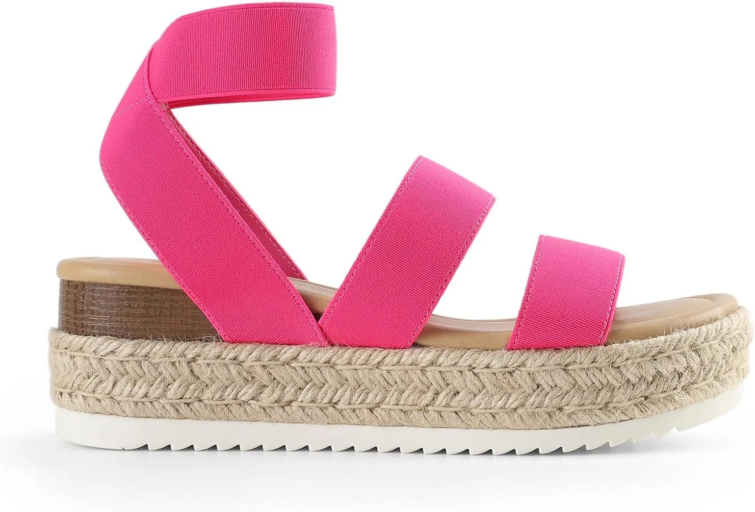 DREAM PAIRS Strappy Espadrille Platform Wedge Sandals for Women Dressy Summer, Comfortable Open Toe Sandals with Cushioned Insole and Ankle Strap Buckle