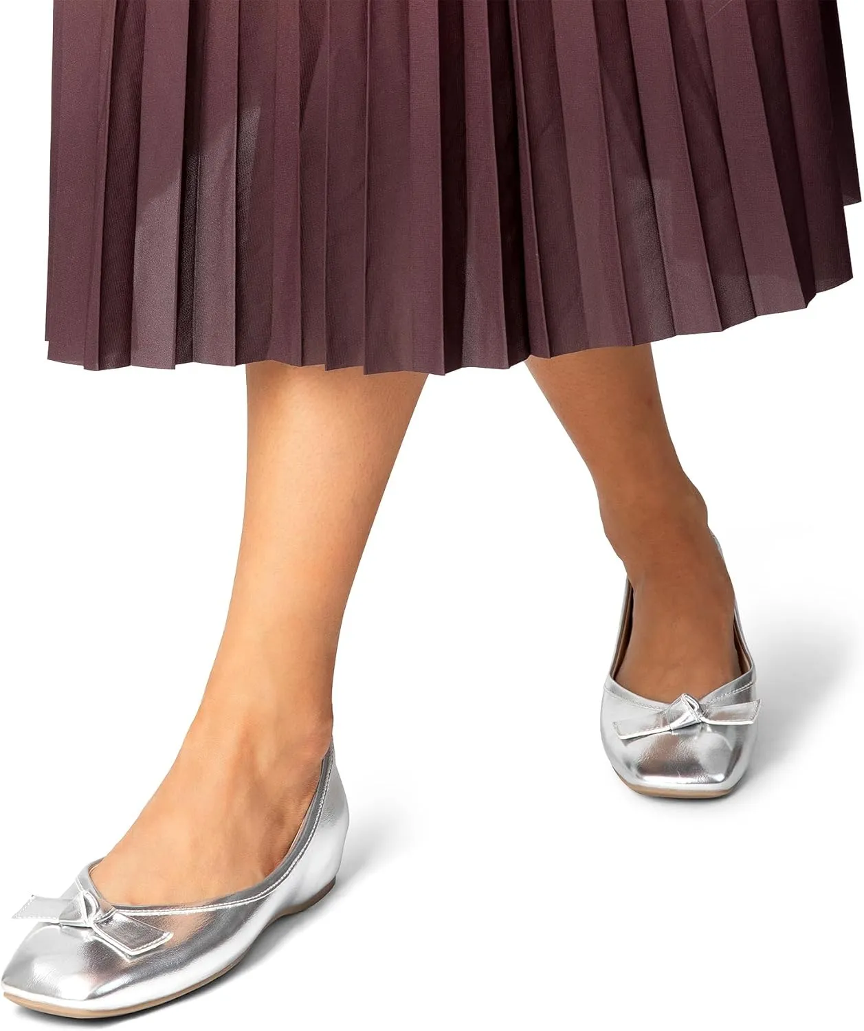 DREAM PAIRS Women's Low Wedge Dressy Flats, Comfortable Square Toe Rhinestone Wedding Shoes
