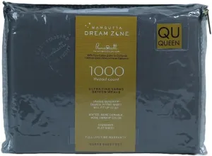 Dream Zone 1000 Thread Count PimaCott Queen Sheet Set in Charcoal Grey (Charcoal Grey,Queen)