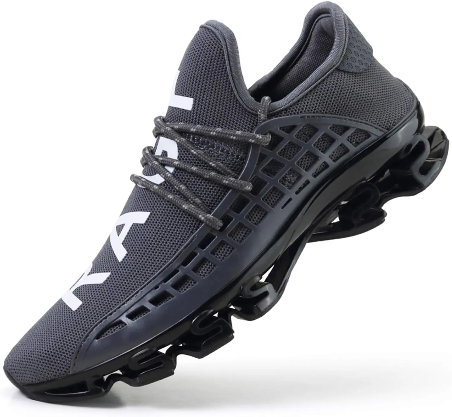 DUORO Mens Slip On Road Running Shoes Breathable Lightweight Comfortable Walking Shoes Athletic Gym Tennis Shoes for Men