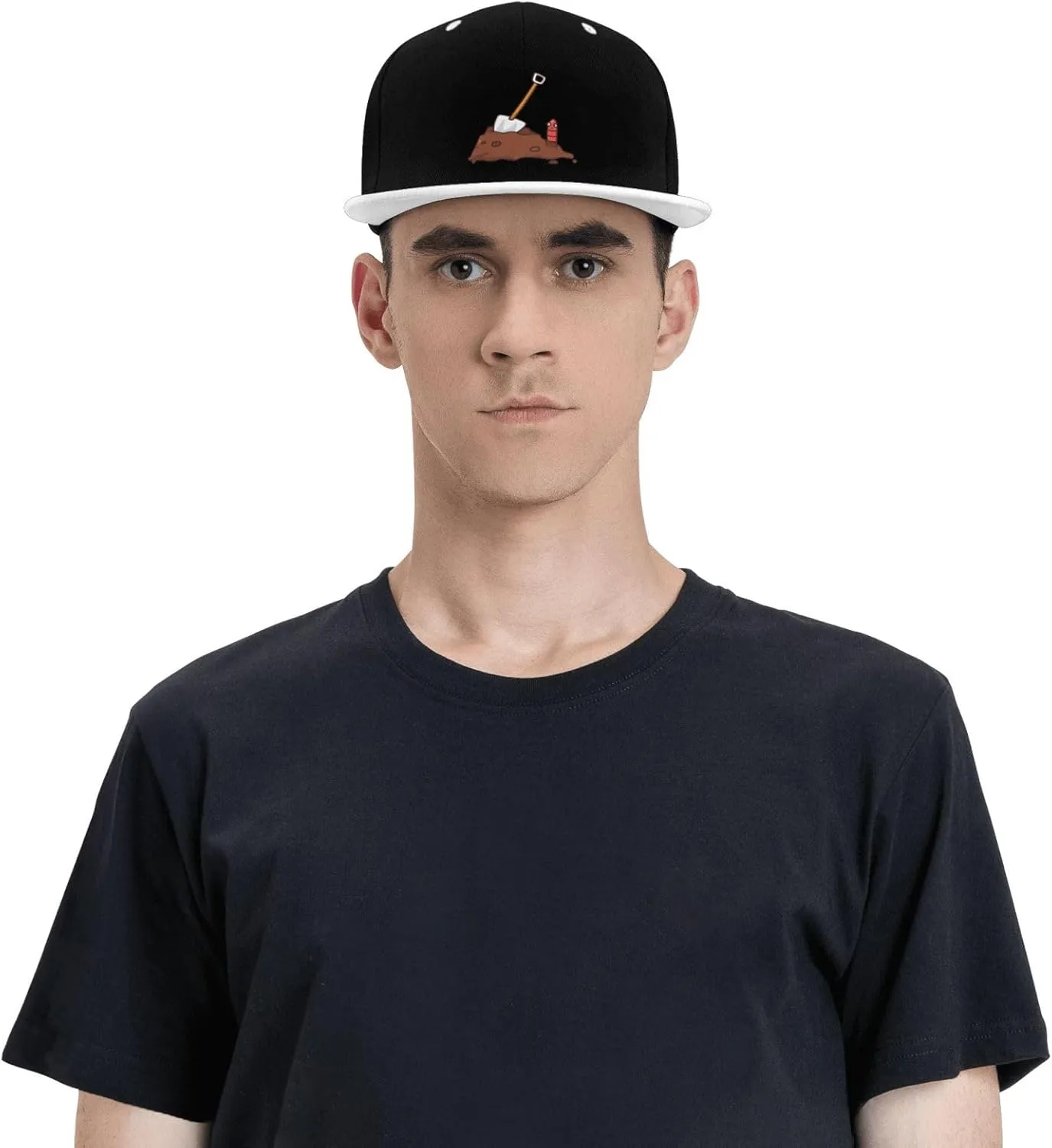Earthworms and Shovels Snapback Hat for Men Women Baseball Cap Trucker Flat Bill Hats Dad Caps
