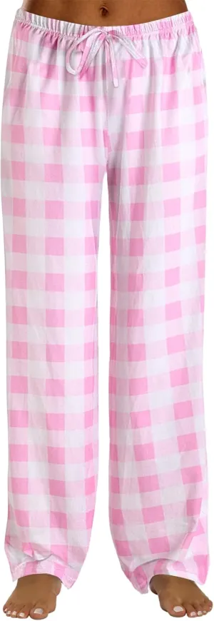 Ekouaer Women Pajama Pants Comfy Pj Bottom with Pockets Stretch Plaid Sleepwear