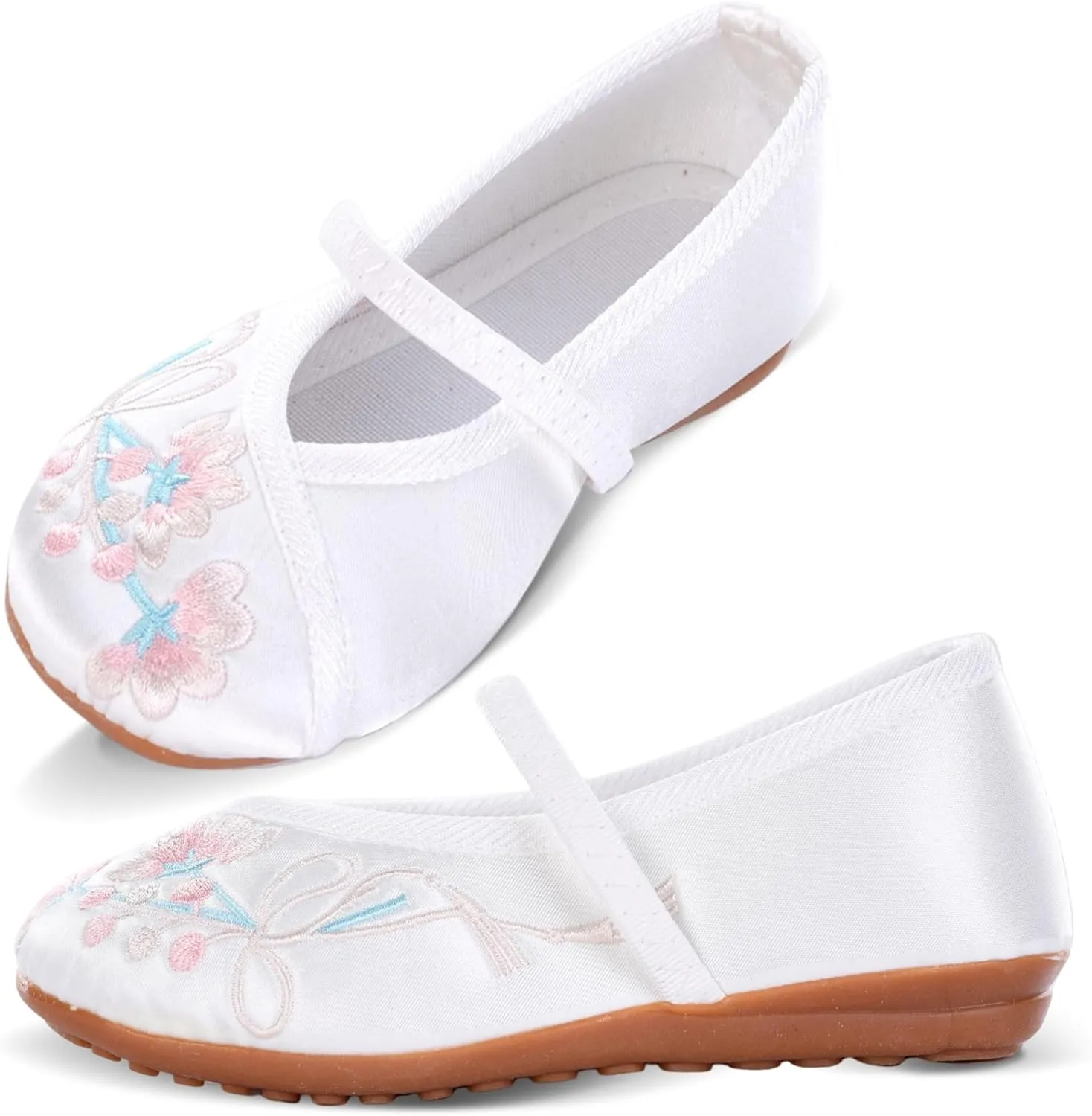 Encanto Mirabel Shoes for Girls Costume Dress up Mary Jane Ballet Cosplay Flat Shoes