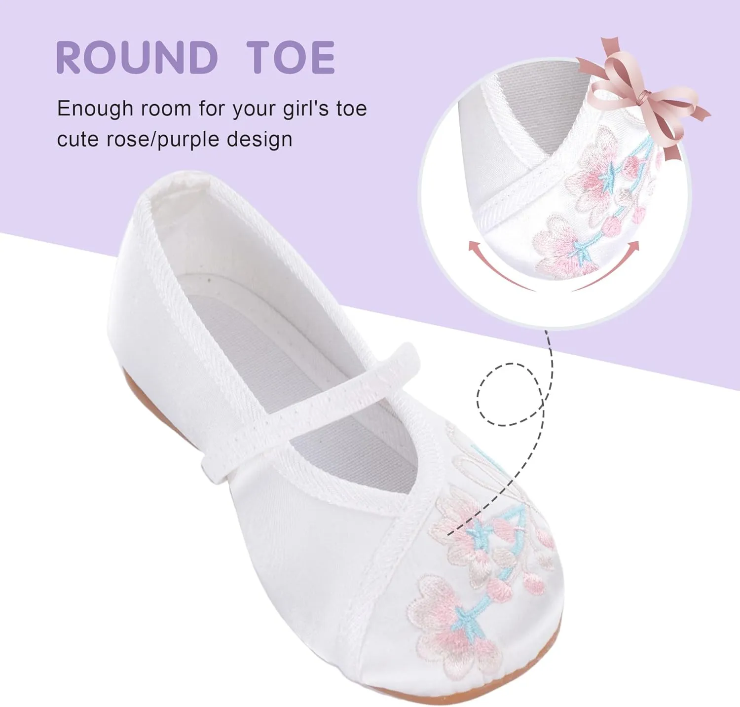 Encanto Mirabel Shoes for Girls Costume Dress up Mary Jane Ballet Cosplay Flat Shoes
