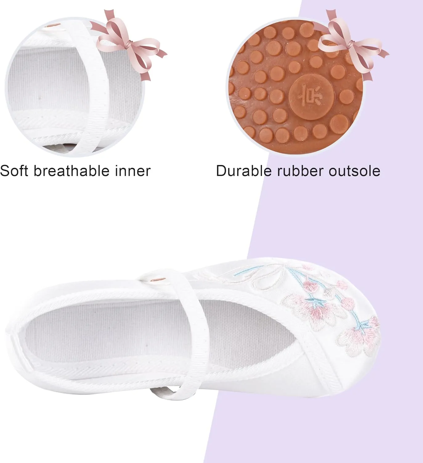 Encanto Mirabel Shoes for Girls Costume Dress up Mary Jane Ballet Cosplay Flat Shoes