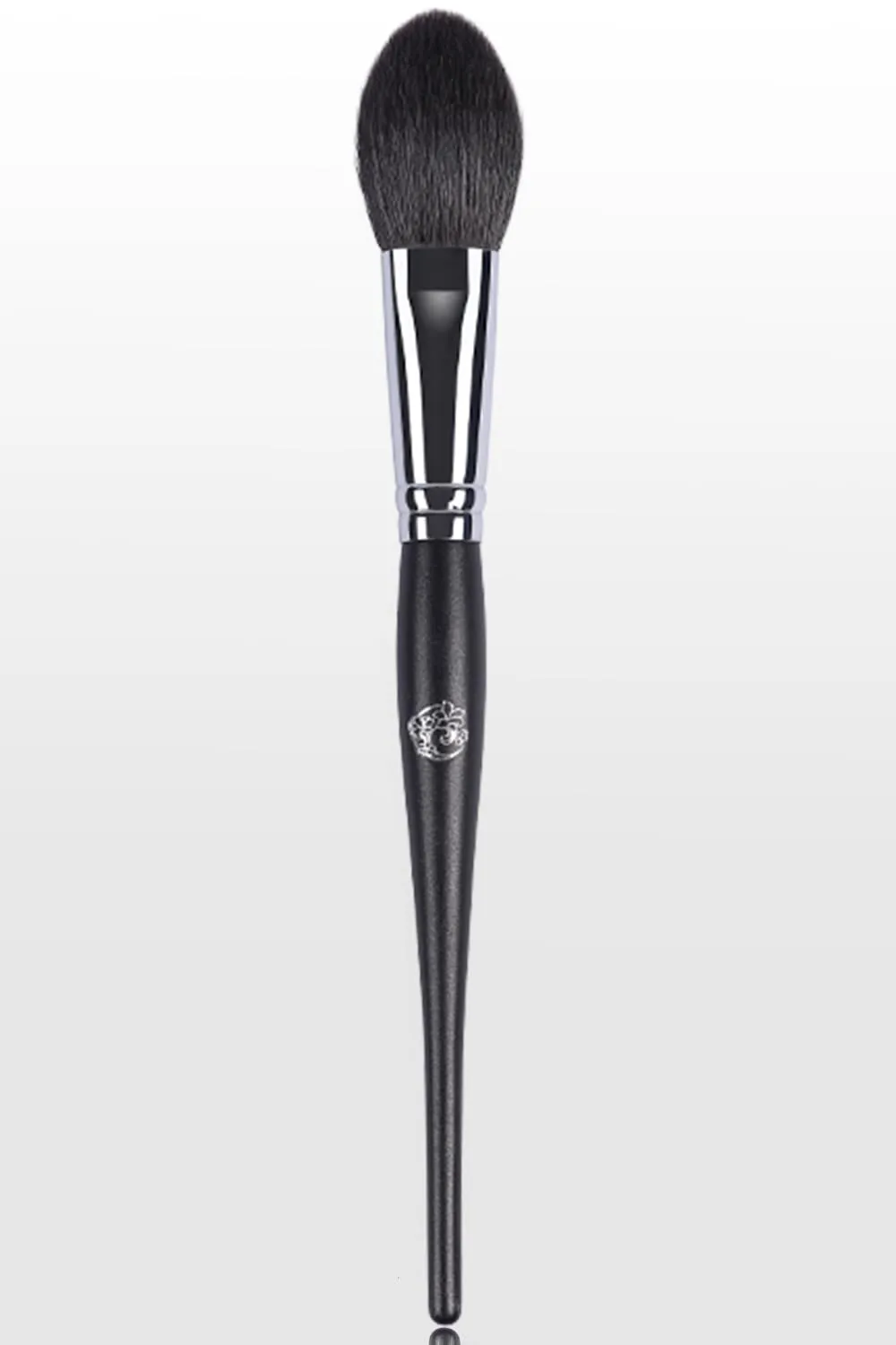 ENERGY Blush Brush for Cheeks Professional Makeup Brush for Blush, Contouring, Highlighting Fluffy flat Powder Brush Goat Hair Brass Ferrule Wood Handle Face Brush M301