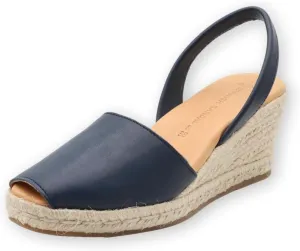 Espadrille Wedges for Women – Dressy Soft Leather Peep Toe Women’s Wedge Sandals, Casual Summer Slip on Espadrilles
