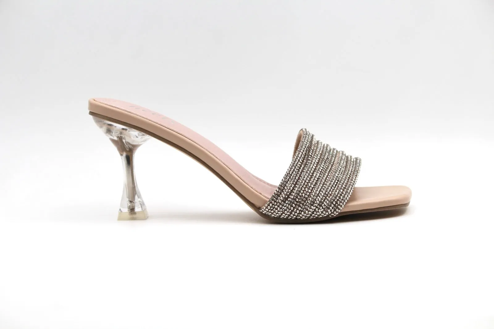 Estelle Mule Transparent Heel