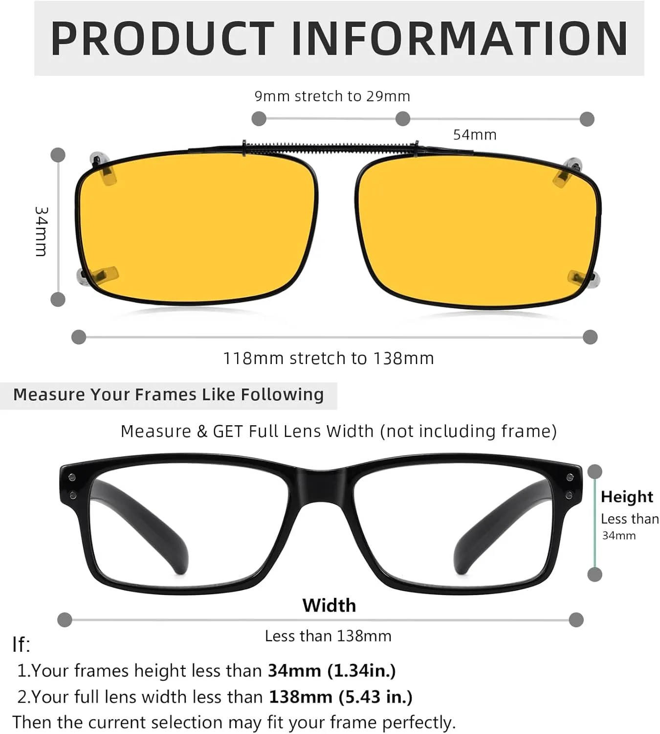 Eyekepper Easyclip Spring Polarized Clip On Sunglasses