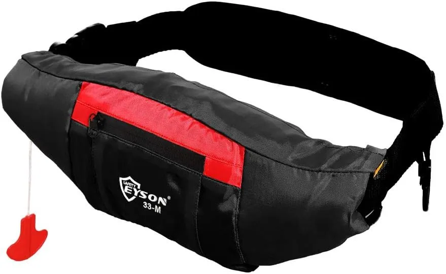 Eyson Inflatable Life Jacket Triangle Waist Bag Manual