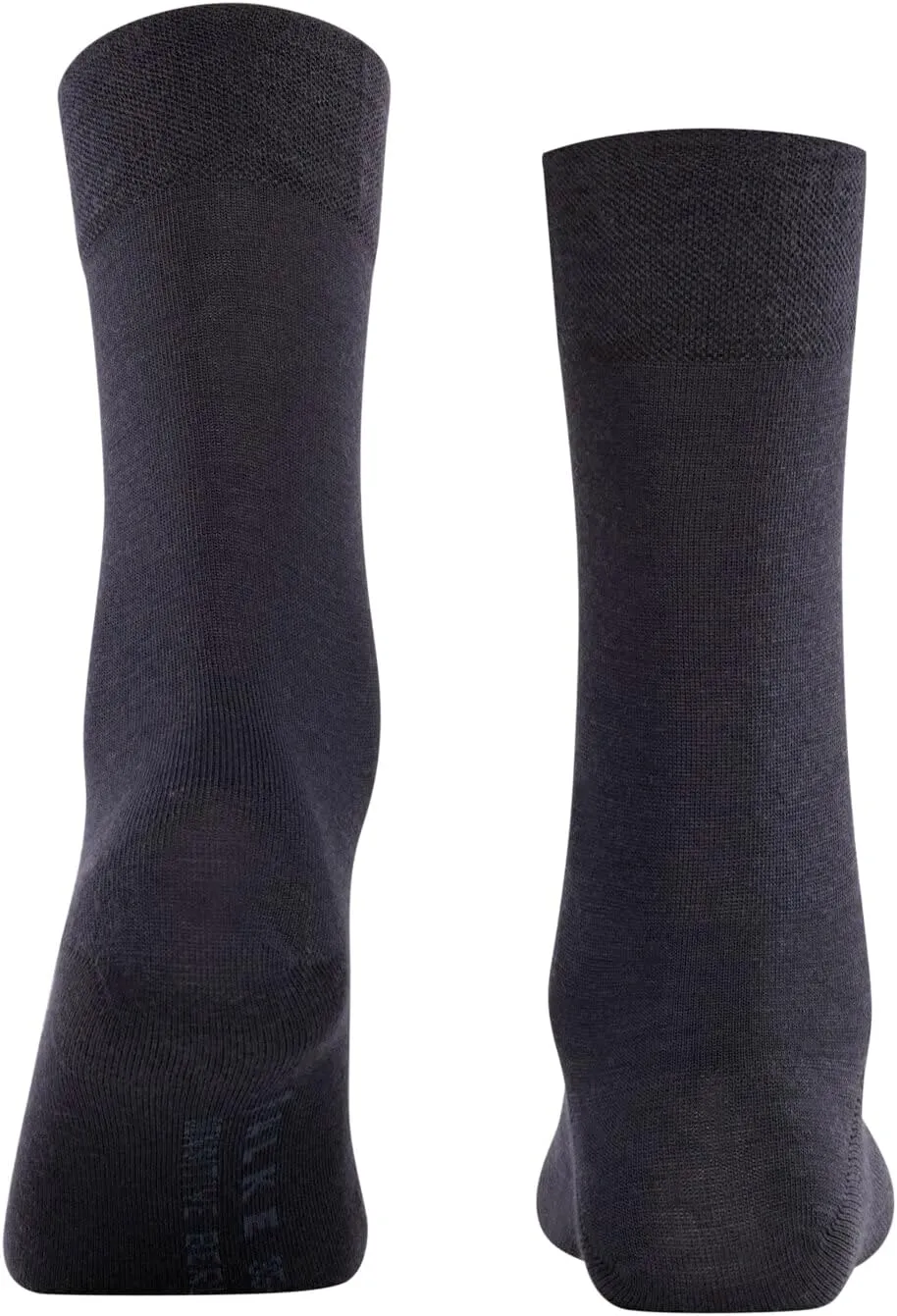 FALKE Women's Sensitive Berlin Wool Cotton with Soft Tops 1 Pair